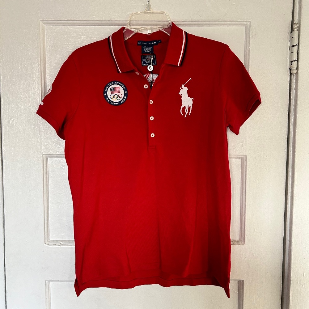 BNWT Red London Olympic 2012 Polo from Ralph Lauren sz  Large